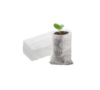 100 unids no tejidos vivero bolsas biodegradables cultivando plantas medioambientales bolsas plantas bolsa jardín suministro