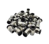 100 unids/pack Accesorios Neumáticos de PC conector rápido recto de 2 vías for 1/4 "-8mm 1/8"-6mm 1/4 "-6mm(PC10-03)