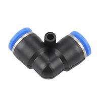 100 unids/pack Accesorios Neumáticos PV tipo L conector acodado de 2 vías for tubo de 4mm 6mm 8mm 10mm 12mm(4mm)