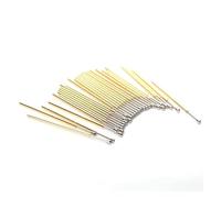 100 unids/pack Pin de prueba de resorte PL75-E2 cabeza cónica diámetro exterior 1,02mm longitud 33,35mm sonda ICT