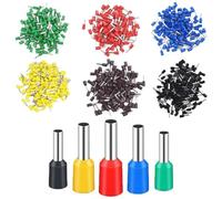 100 unids/pack Terminal de extremo de cable aislado engarzado E0508 1008 1508 7508 2508 virolas de Terminal de presión Tubular de prensado(36,E6012-100PCS)