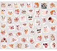 100 unids/paquete pegatinas Washi Kawaii gato pegatinas decorativas de papelería para Scrapbooking Diy DecalTratamiento duradero