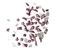 100 unids/set Elegante 3D Nail Art Crystal Nail Art Consejos Decoraciones Cristal 3D Uñas Encanto Manicura Flatback Nail Art Suministros
