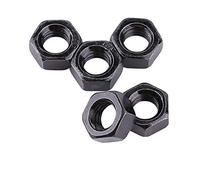 100 Unids/set M2-M5 Hilo Métrico Hexagonal Tuercas Negro Zinc Plateado Acero al Carbono Tuercas Hexagonales Kits para Sujetador de la máquina(M3)