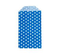 100 Unids/set Mini Sobres Paquetes Jardín Hogar Papel Kraft Semillas Sobres Protectores Bolsas de Almacenamiento Dot Bolsa de Regalo Cumpleaños-Punto Azul Real-10 Piezas