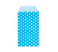 100 Unids/set Mini Sobres Paquetes Jardín Hogar Papel Kraft Semillas Sobres Protectores Bolsas de Almacenamiento Dot Bolsa de Regalo Cumpleaños-Punto Azul-25 piezas