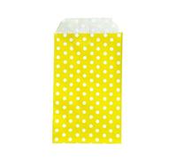 100 Unids/set Mini Sobres Paquetes Jardín Hogar Papel Kraft Semillas Sobres Protectores Bolsas de Almacenamiento Dot Bolsa de Regalo Cumpleaños-Punto Amarillo-50 piezas