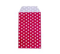 100 Unids/set Mini Sobres Paquetes Jardín Hogar Papel Kraft Semillas Sobres Protectores Bolsas de Almacenamiento Dot Bolsa de Regalo Cumpleaños-Punto Rojo-25 piezas