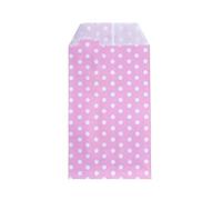 100 Unids/set Mini Sobres Paquetes Jardín Hogar Papel Kraft Semillas Sobres Protectores Bolsas de Almacenamiento Dot Bolsa de Regalo Cumpleaños-Punto Rosa Claro-10 piezas