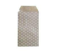 100 Unids/set Mini Sobres Paquetes Jardín Hogar Papel Kraft Semillas Sobres Protectores Bolsas de Almacenamiento Dot Bolsa de Regalo Cumpleaños-Punto Marrón-10 piezas