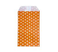 100 Unids/set Mini Sobres Paquetes Jardín Hogar Papel Kraft Semillas Sobres Protectores Bolsas de Almacenamiento Dot Bolsa de Regalo Cumpleaños-Punto Naranja-50 piezas