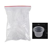 100 Unids/set Tattoo Ink Cap Cup Pot Medium Large Plastic Microblading Pigmento Accesorios Titular(L)