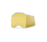 100% Unisex Adult Racecraft/Accuri/Strata Replacement Sunglass Lenses, Injected Spigel Azul, Adultos, Espejo inyectado dorado, Talla única