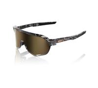 100% Unisex Speedcraft Sunglasses One Size Gloss Black Havana/Soft Gold Mirror L