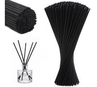 100 Varillas Difusor de Aromas 20cm x 3mm, Ambientador Mikado de Madera, Palitos para Difusor de Aceites Esenciales, Varillas de Repuesto para Fragancia de Hogar y Oficina
