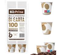 100 Vasos de Café de Papel Desechables y Biodegradables - 65 ml - Ecológicos
