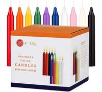 100 velas cónicas, 10 colores, mini velas sin perfume, paquete de velas de hechizos para hechizos, brujería, campanillas de lanzamiento, rituales, decoración de vacaciones, Halloween, actividades de