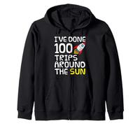 100 viajes alrededor del sol, centenario Sudadera con Capucha