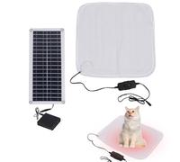 100 W Mat de calefacción solar para mascotas, almohadas térmicas | Almohada ajustable, impermeable, alfombra cómoda, techo aislante, cama en reposo, cubierta de cama más cálida para mascotas