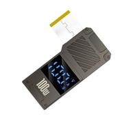 100 W PD Type-C a DC Charging Adapter - Zinc Alloy Converter Tip | to DC Barrel Jack Interface with Digital Display, Fast Power Supply for Laptops, Routers, Battery Packs, and More
