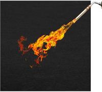 100 x 100 cm, base ignífuga, 5 mm de grosor, resistente al calor hasta 982 °C, fieltro de carbono ignífugo, ideal como esterilla de soldadura para artesanos y aficionados