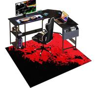 100 x 120 cm Alfombra Silla Gaming, Alfombra Protectora para Silla de Oficina, Protector Suelo Silla Ruedas, Alfombrilla de Protección para Suelos Duros, Tapete de Protección de Madera/baldosas