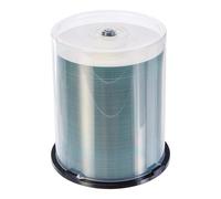 MediaRange Cake Box Caja de Discos CDR80 700MB 52x (100) CB, Blanco | Paquete de 100 unidades, 700 MB, 52 velocidades de escritura, cake ebox, imprimible por inyección de tinta