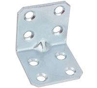 100 X Conectores De esquina Con Pliegue 30 X 30 X 30 X 1,5 Mm 8 Agujeros.