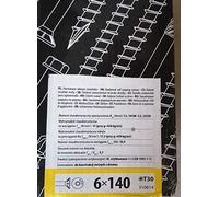 100 X construcción Tornillos Autoperforantes 6 x 140 mm T30 cabeza avellanada Madera tornillos Maqueta de madera
