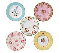 100 Years by Royal Albert 1950 - 1990 - Plato de 20 cm, Set de 5
