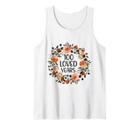 100 Years Loved 100th Birthday Funny 100 Year Old Women's Camiseta sin Mangas