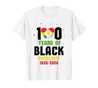 100 Years of Black Excellence 1926-2026 Celebration African Camiseta