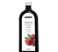 100% zumo de frambuesa, zumo directo de 500 ml.