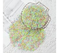 1000-3000 piezas de arena luminosa que brilla en la oscuridad, mini guijarros, piedras para decoración de hogar, jardín, patio, exteriores, césped, peceras y acuarios - 1000 piezas - Coloridas