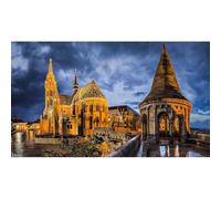 1000(38x26cm) piezas de rompecabezas para adultos, rompecabezas de la iglesia de Budapest Matya Juego de desafío Familiar Regalos de decoración del hogar