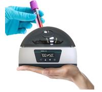 1000-7000 RPM Mini Centrifuge Machine, Laboratory Digital Benchtop Centrifuge, 2-in-1 Rotor,Open Lid Protection, Maximum Relative Centrifugal Force, Scientific Test Tubes Micro Centrifuge(4/7s)