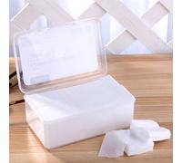 1000 almohadillas de algodón facial ultra delgadas, sin pelusas, para quitar uñas secas, labios/ojos, almohadillas cuadradas, de algodón no tejido, removedor de maquillaje