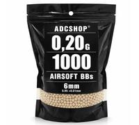 1000 Bolas Airsoft 0,20 g - 6 mm - AEG, AEP, Gas, CO2 y Muelle