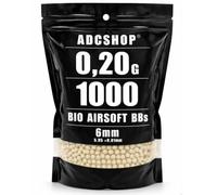 1000 Bolas Bio Airsoft 0,20 g - 6 mm - AEG, AEP, Gas, CO2 y Muelle