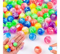 1000 bolas pequeñas hinchables de 0.78 pulgadas20 mm de goma de alta rebote, bolas de rebote de nubes de neón, mini bolas hinchables para fiestas de cumpleaños, regalos, juegos, premios, máquinas