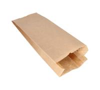 1000 bolsas de papel de estraza de 35 cm x 13 cm x 7 cm, color marrón, capacidad de 2 kg