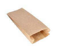 1000 bolsas de papel de estraza de 35 cm x 15 cm x 7 cm, color marrón, capacidad de 2,5 kg
