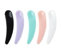 1000 brochas para mascarillas faciales, aplicadores de mascarillas faciales, cucharas mezcladoras desechables, curvas, cuchara de crema, mini espátula cosmética, kit de herramientas de belleza para