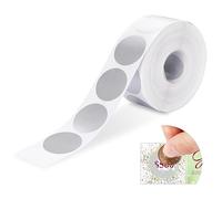 1000 calcomanías redondas para rascar, calcomanías plateadas autoadhesivas para billetes rascadores de bricolaje (1 pulgada)