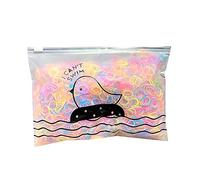 1000 cierres elásticos para el cabello, varios colores para bebé niña, colores surtidos, fácil de deslizar, sin tracción, sin daños, todo tipo de caballo