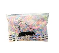 1000 cierres elásticos para el cabello, varios colores para bebé niña, colores surtidos, fácil de deslizar, sin tracción, sin daños, todo tipo de caballo