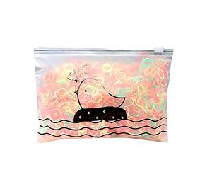 1000 cierres elásticos para el cabello, varios colores para bebé niña, colores surtidos, fácil de deslizar, sin tracción, sin daños, todo tipo de caballo