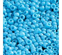 1000 cuentas acrílicas azules de poni de 6 x 9 mm a granel para manualidades, pulseras, collares, joyas, pendientes, trenzas de pelo