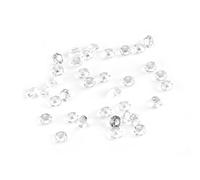 1000 cuentas acrílicas, gemas acrílicas transparentes, cuentas de cristal transparente para decoración de bodas, fiestas, bricolaje, accesorios de adorno de 6 mm (transparente)