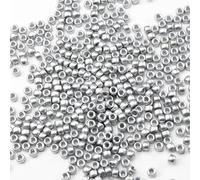 1000 cuentas acrílicas plateadas de 6 x 9 mm a granel para pulseras, collares, joyas, pendientes, trenzas de pelo